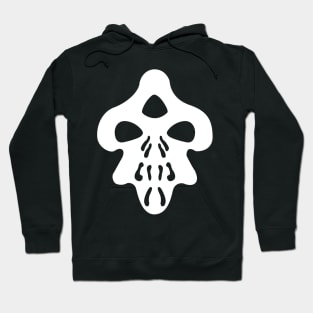 AtSaB Alien Skull White Hoodie